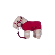 Set odpocovací deka+ohlávka HKM pro Cuddle pony červená