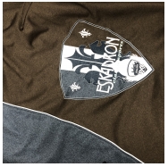 Odpocovací deka Eskadron Jersey šedá/hnědá