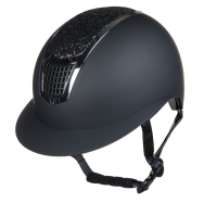 Jezdecká helma HKM Glamour Shield Black