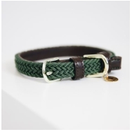 Kentucky Obojek Plaited OliveGreen